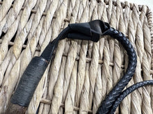Load image into Gallery viewer, Footpack/Kennel Hunting Whip - Holly With Plaited Leather Thong