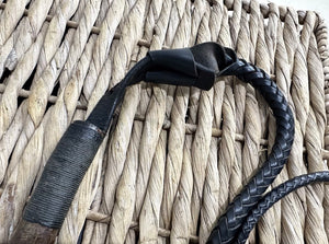 Footpack/Kennel Hunting Whip - Holly With Plaited Leather Thong