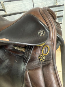 17 1/2” Wide-XW Frank Baines Eclipse GP Saddle - Brown
