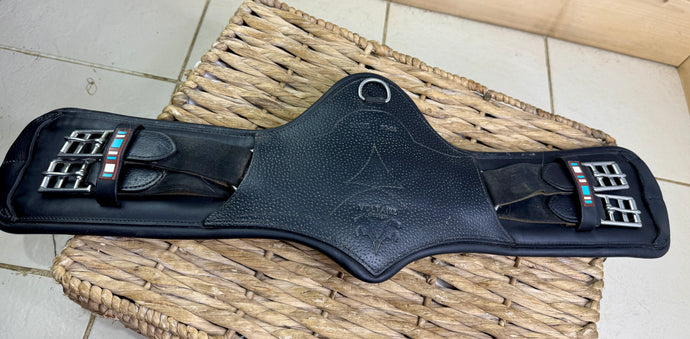 S/H 24” Voltaire Padded Anatomic Leather Mono/Short Girth-Black