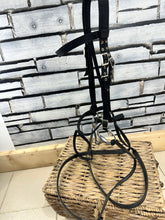 Load image into Gallery viewer, S/H Roma Web Complete Flash Bridle - Black - Full