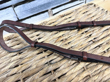 Load image into Gallery viewer, S/H English Leather Size Reins - Full Size - Brown