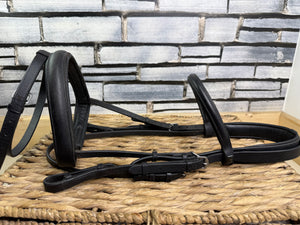 S/H GFS Padded Flash Bridle - Full - Black