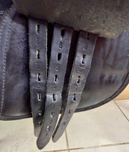 Load image into Gallery viewer, 16” MW Saddle Company Pony GP Saddle - Black - Changeable Width on a Press