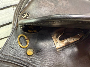 17” Wide Jeffries Falcon Hawk Event Saddle - Black