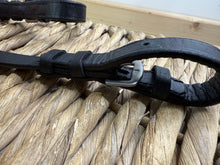 Load image into Gallery viewer, S/H Laced Leather Showing Reins - Black - Full