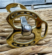 Load image into Gallery viewer, Horseshoe Cheek Stallion Show Bit -4”-5 1/2”