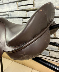17 1/2” XW English VSD/GP/WH Saddle - Brown