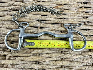 S/H 5” Port Mouth Kimblewick Bit with Curb Chain