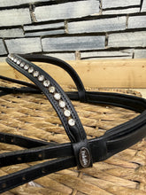Load image into Gallery viewer, S/H Profi-Rider Crystal &amp; Patent Dressage Bridle -Black- Full