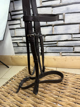 Load image into Gallery viewer, S/H English Hunter Snaffle Bridle - Brown - Full