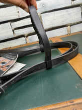 Load image into Gallery viewer, Jeffries Falcon Weymouth Double Bridle - Black -Full Size- English Leather