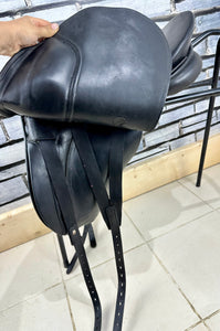 17” Medium Kieffer Wien DL Dressage Saddle - Black