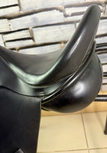 18” MW Ideal Suzannah LH Dressage Saddle - Black