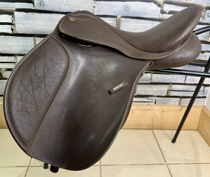 16 1/2” Wide/Changeable Gullet Wintec Pony GP Saddle - Brown