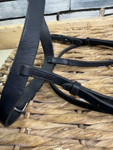 Load image into Gallery viewer, S/H Hunter Cavesson Snaffle Bridle -Black- Pony