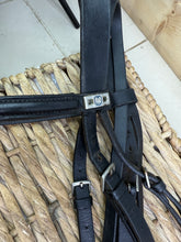 Load image into Gallery viewer, S/H Stubben Flash Bridle - Black - Full