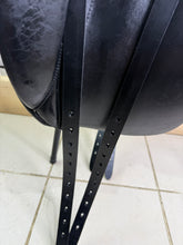 Load image into Gallery viewer, 17 1/2” MW-Wide Ideal Jessica Dressage Saddle - Black - Flocked