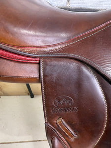 17 1/2” MW Devoucoux Chiberta O Jump Saddle - Brown