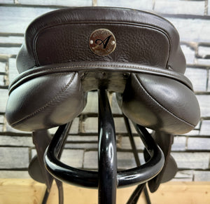 17” Medium Albion K3 MonoFlap Jump Saddle - Brown