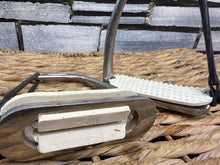 Load image into Gallery viewer, S/H 4 1/4” Peacock Safety Stirrup Irons