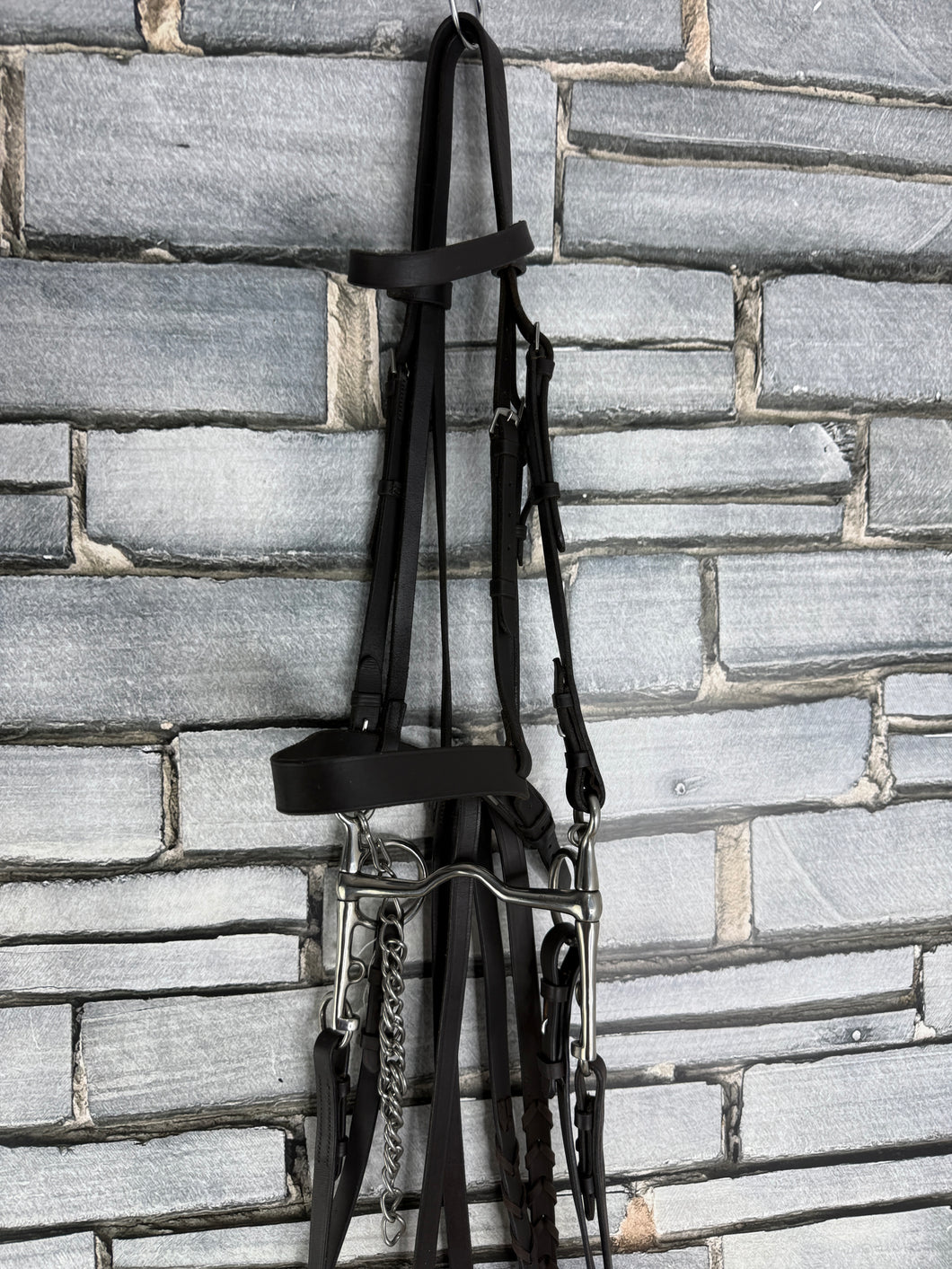 S/H English Hunter Complete Pelham Bridle - Brown - Full