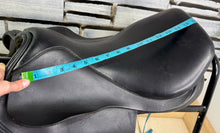 Load image into Gallery viewer, 16” MW Rich &amp; Sons Shoulder Relief Pony Jump Saddle - Black