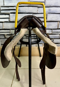 15” MW Kids Seaside Donkey/Pony Ride Saddle - Brown