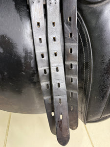 17 1/2” MW Jeffries Falcon English Event VSD Saddle - Black