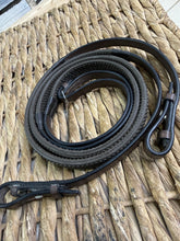 Load image into Gallery viewer, S/H Jeffries Rubber Reins - Brown- Pony