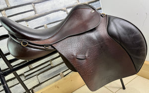 17 1/2” MW Farrington Burford Event Saddle - Brown Buffalo