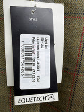 Load image into Gallery viewer, Equetech Launton Deluxe Ladies Tweed Riding Show Jacket -Green- Size 50/XXL/UK 20-22