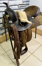 Load image into Gallery viewer, 17” Big Horn Cordura Western Saddle - SQB - Brown - Lightweight Genuine US