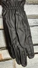 Load image into Gallery viewer, Plain Show Gloves - Technical Leather Look Fabric - Brown/Black - Showing/Working Hunter/Competition