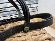 Load image into Gallery viewer, S/H James Sterling Raised Flash Competition Bridle - Black - Full