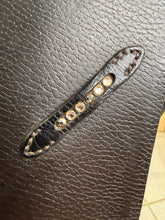 Load image into Gallery viewer, 17 1/2” 30/MW Stubben Roxanne GP/Jump Saddle -Brown- Diamonte &amp; Patent Trim 2025