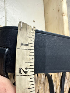 S/H Equicraft Wide Nose Hunter Bridle & Plaited Brow - Black - XF