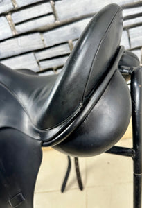 17 1/2” Medium Ideal Suzannah Dressage Saddle - Black