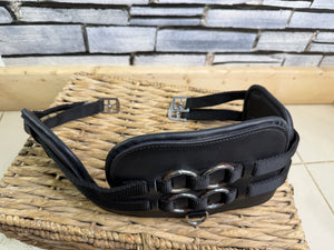 S/H 38” Sample Freedom Padded Anatomic Leather Girth-Black