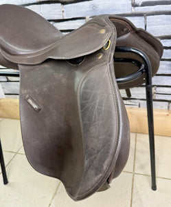 16 1/2” Wide/Changeable Gullet Wintec Pony GP Saddle - Brown