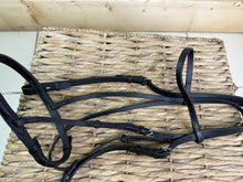 Load image into Gallery viewer, S/H Fine English Cavesson Bridle - Very Dark Havana - Full
