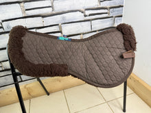 Load image into Gallery viewer, S/H Nuumed Wool Rolled Edge Half Pad - Brown - Large