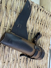 Load image into Gallery viewer, S/H English Leather Vintage Hunting Saddle Flask Case