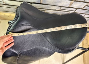 16 1/2” XXW Geoffrey Gibson English Cob GP Saddle - Black