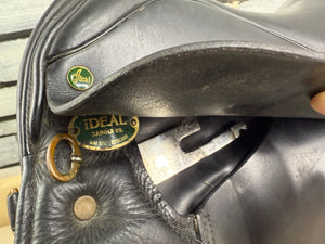 18” MW Ideal Suzannah Dressage Saddle - Black