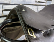 Load image into Gallery viewer, 14” MW English Tiny Tots Pony Show Saddle - Dark Brown