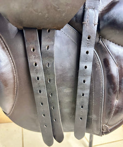 17 1/2” Wide Symmonds Designer VSD/GP Saddle - Brown