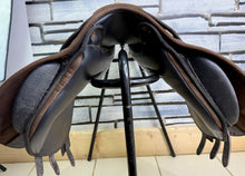Load image into Gallery viewer, 17” MW/Changeable Gullet Thorowgood Cob Plus GP Saddle - Brown