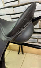 Load image into Gallery viewer, 16 1/2” Medium/Changeable Gullet Wintec Dressage Saddle - Black - Any width - N-XW