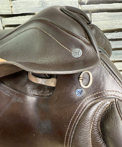 17” Medium Albion K3 MonoFlap Jump Saddle - Brown